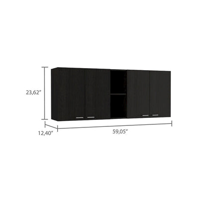 59-inch Four Swing Doors Wall Cabinet