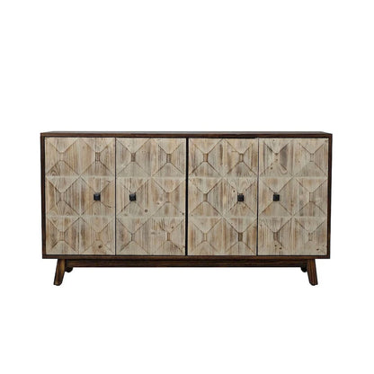 59.84 Vintage Freestanding Storage Cabinet with 4 Doors