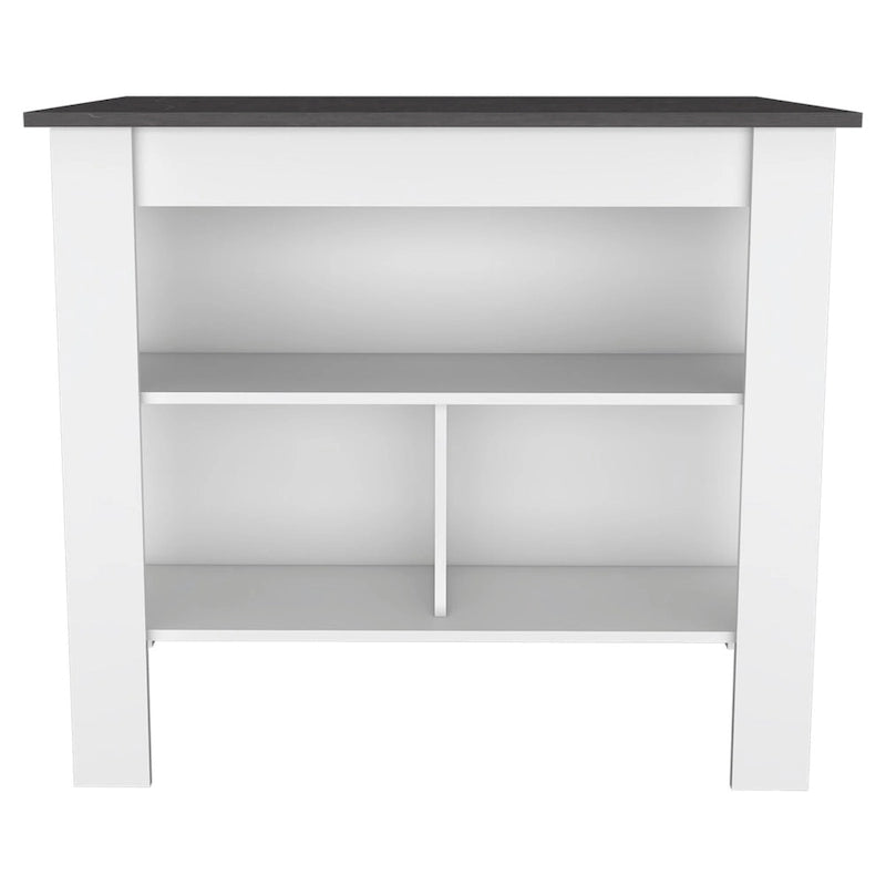 FM Furniture Nashville 2 Piece Kitchen Set, Brooklyn Kitchen Island and Sheffield Pantry Cabinet
