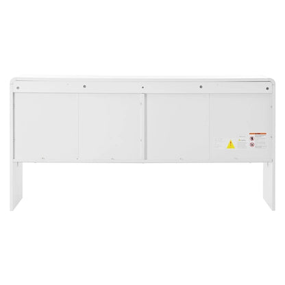60L Large Storage Space with 4 Doors and Rebound Device - N/A