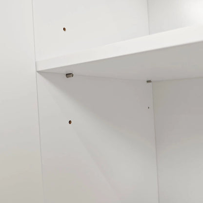 Functional 4-Door Intaglio Storage Cabinet with Pine Legs