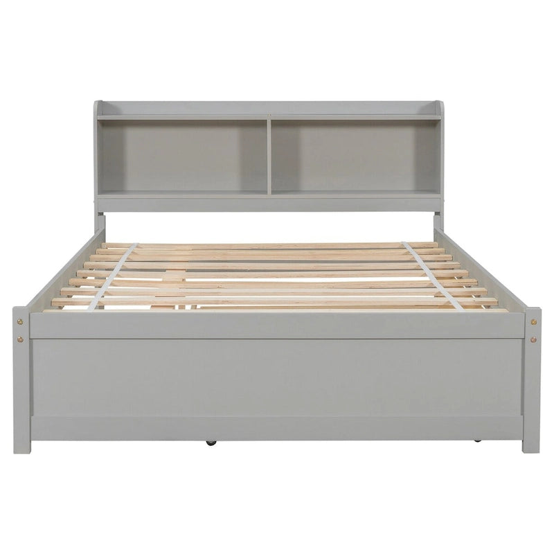 Full Bed with Trundle,Bookcase