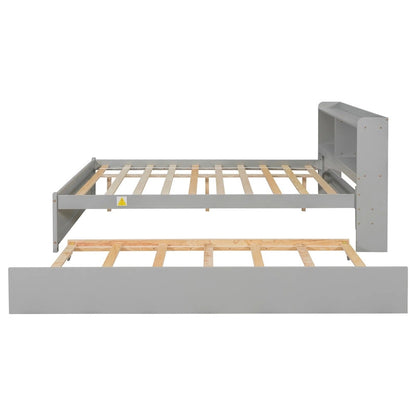Full Bed with Trundle,Bookcase
