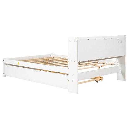 Full Bed with Trundle,Bookcase