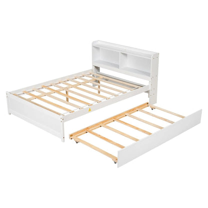 Full Bed with Trundle,Bookcase