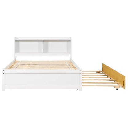 Full Bed with Trundle,Bookcase