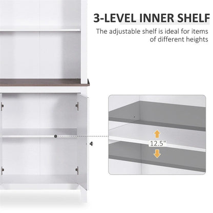 Freestanding Storage Cabinet,Bathroom Linen Tower,Buffet Cabinet