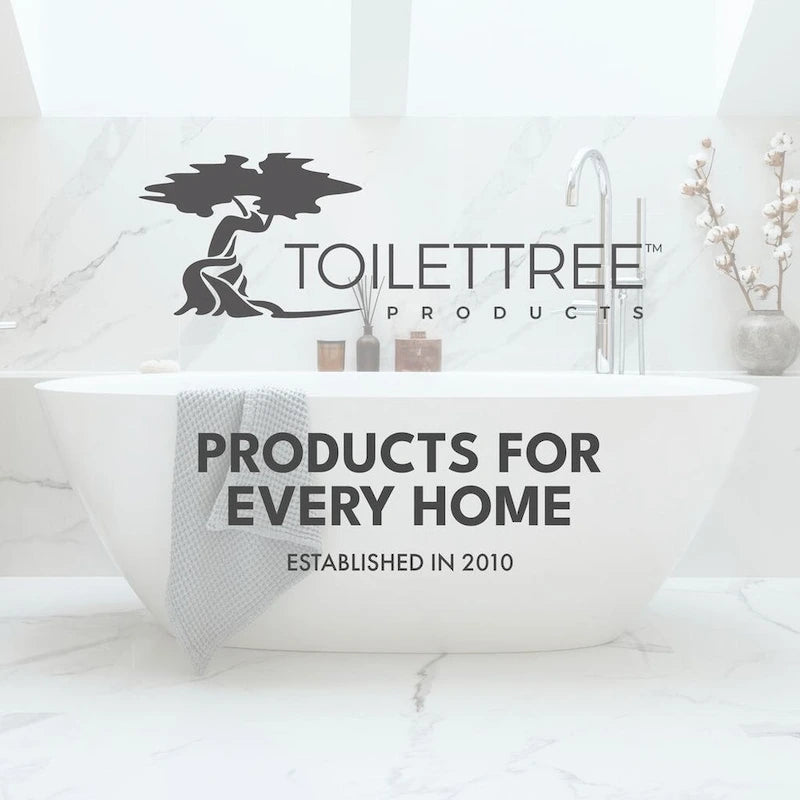 ToiletTree Products Deluxe Bamboo Freestanding 5-Tier Bathroom Organizing Shelf, Bathroom Organizer with Storage Shelves