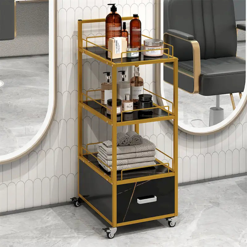 Beauty Salon Storage Trolley Cart