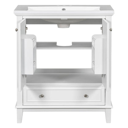 Bathroom Cabinet with Doors and Drawer