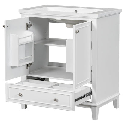 Bathroom Cabinet with Doors and Drawer