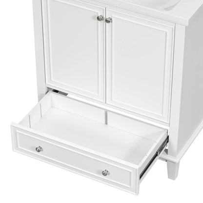 Bathroom Cabinet with Doors and Drawer