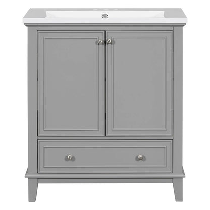 Bathroom Cabinet with Doors and Drawer