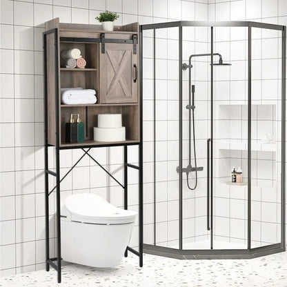 Three-Layer Rack etro Style MDF Bathroom Cabinet
