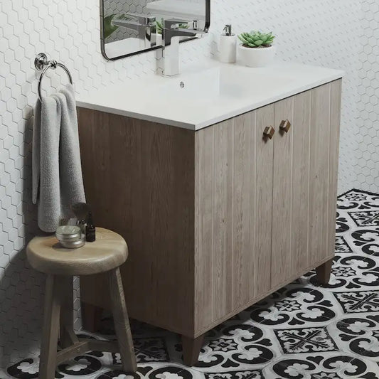 Pur 16.5 Square Wall-Mount Bathroom Sink - Brown