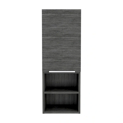 Mila Bathroom Cabinet, Two Interior Shelves, Two External Shelves, Single Door Cabinet