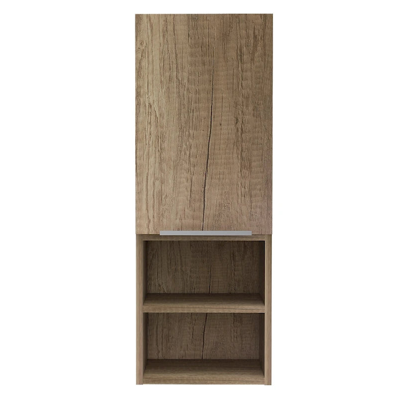 Mila Bathroom Cabinet, Two Interior Shelves, Two External Shelves, Single Door Cabinet
