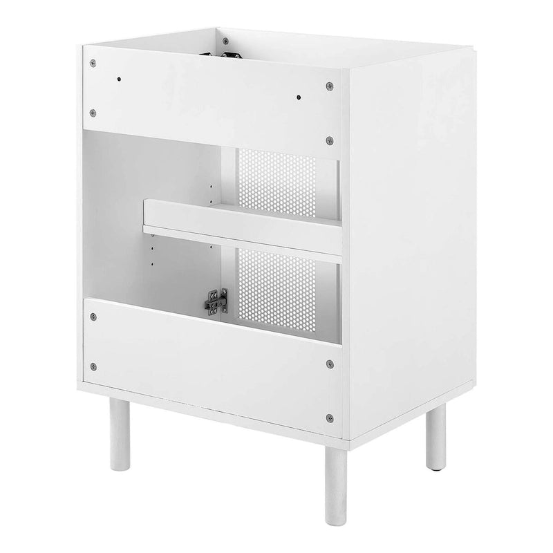 Calla 24 Perforated Metal Bathroom Vanity Cabinet (Sink Basin Not Included)