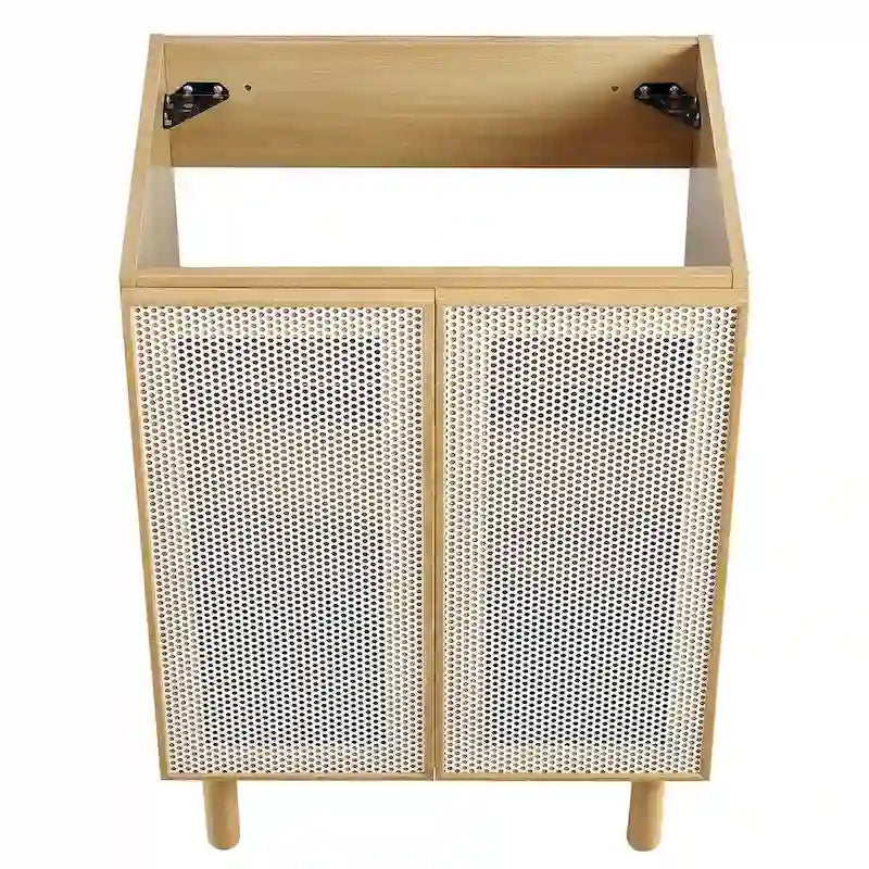 Calla 24 Perforated Metal Bathroom Vanity Cabinet (Sink Basin Not Included)