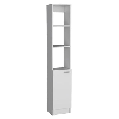Parks Linen Bathroom Storage Cabinet with 6 Shelves