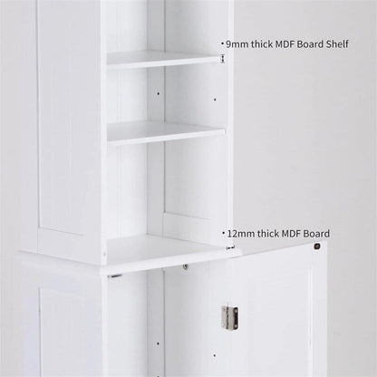 Bathroom Storage Cabinet - 9D x 13.4W x 65H