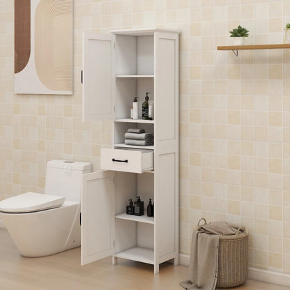 Double Door Narrow Height Slim Floor Standing Cabinet - 15.75L * 11.81W * 64.96H