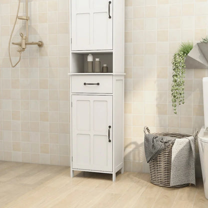 Double Door Narrow Height Slim Floor Standing Cabinet - 15.75L * 11.81W * 64.96H