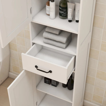 Double Door Narrow Height Slim Floor Standing Cabinet - 15.75L * 11.81W * 64.96H
