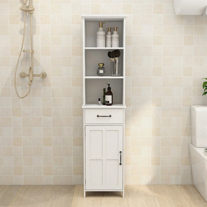 Floor Standing Cabinet with 2 Doors and 1 Drawer - White