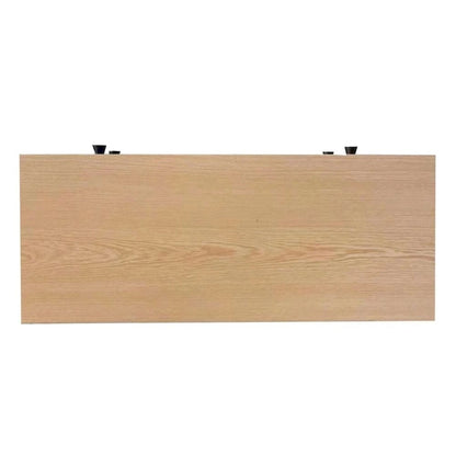 Wood Pattern Top Shoe Cabinet with Flip Drawers and Adjustable Panel