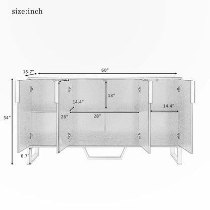 Modern sideboard with Adjustable Shelves For Kitchen