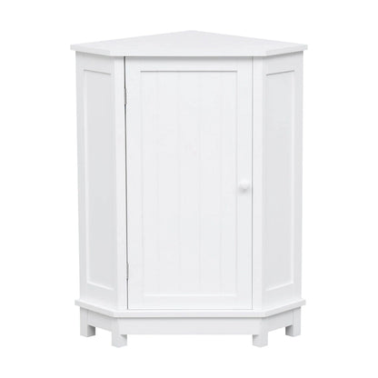 Triangle Corner Bathroom Storage Cabinet with Adjustable Shelf