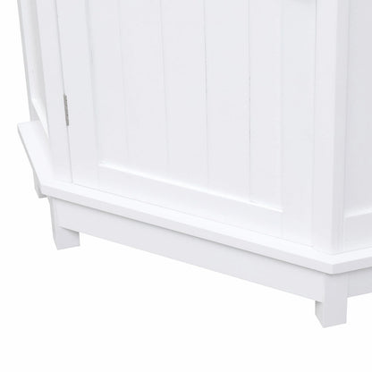 Triangle Corner Bathroom Storage Cabinet with Adjustable Shelf