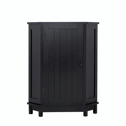 Triangle Corner Bathroom Storage Cabinet with Adjustable Shelf