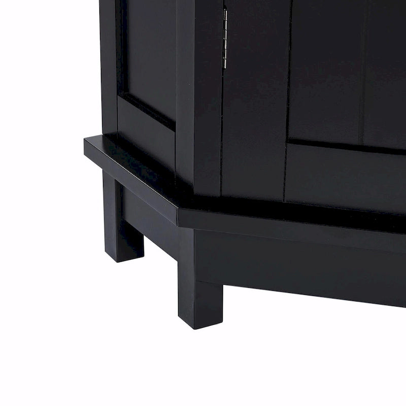 Triangle Corner Bathroom Storage Cabinet with Adjustable Shelf