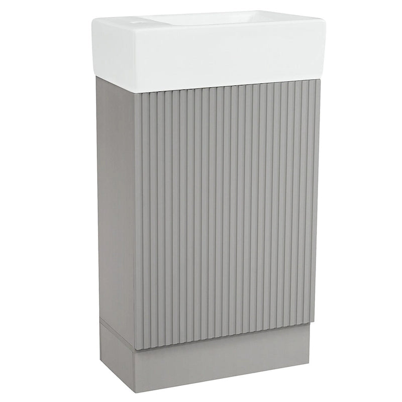 Bathroom Vanity Cabinet with Two-tier Shelf