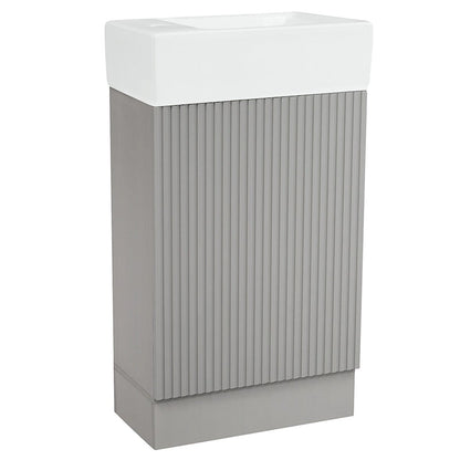 Bathroom Vanity Cabinet with Two-tier Shelf