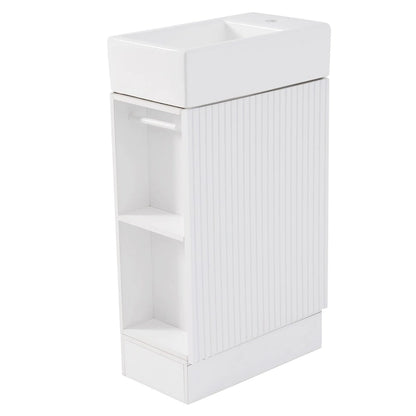 Bathroom Vanity Cabinet with Two-tier Shelf