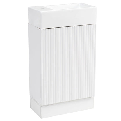 Bathroom Vanity Cabinet with Two-tier Shelf