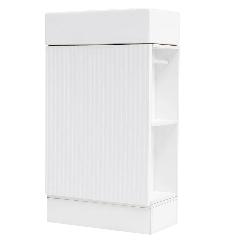 Bathroom Vanity Cabinet with Two-tier Shelf