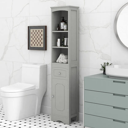 Freestanding Storage Cabinet with Drawer